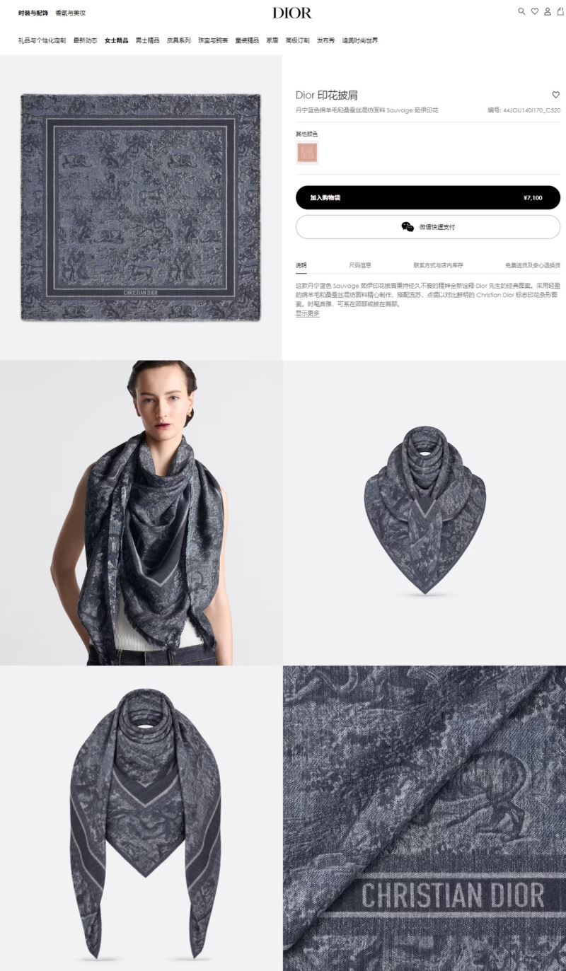 Christian Dior Scarf